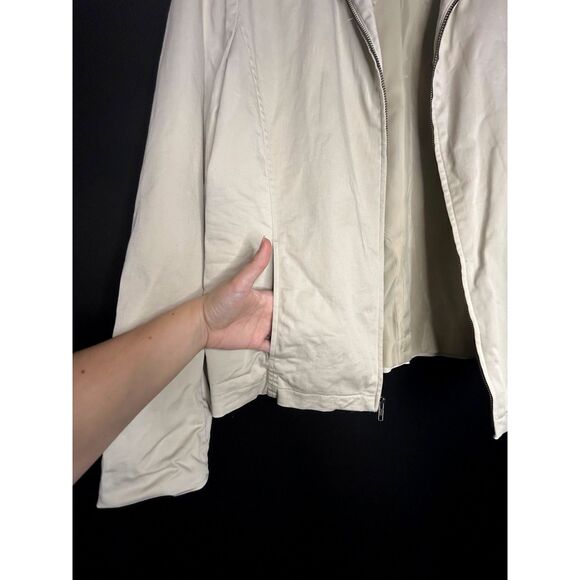 GAP Women's Vintage Full-Zip Lightweight Collared 1990s/2000s Utility Jacket - Picture 6 of 9